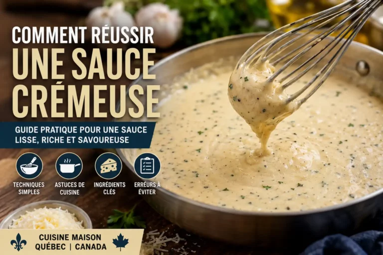 Comment r&eacute;ussir une sauce cr&eacute;meuse
