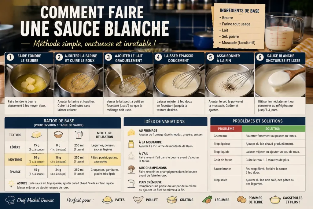 Comment faire une sauce blanche