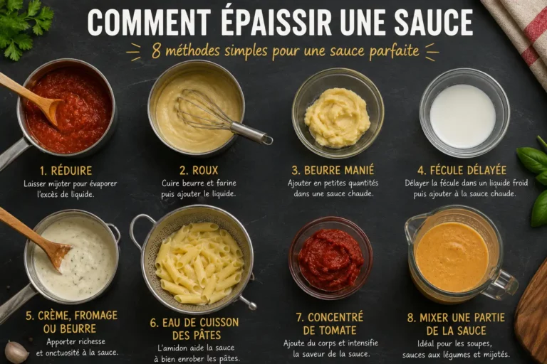 Comment &eacute;paissir une sauce