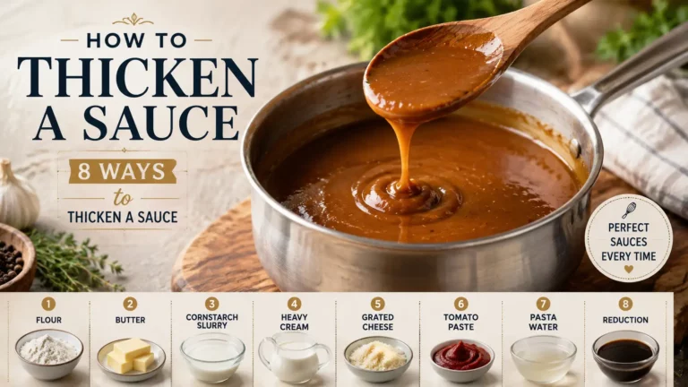 How to Thicken a Sauce
