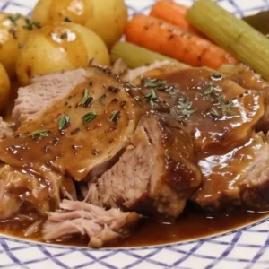 R&ocirc;ti de porc &agrave; la mijoteuse