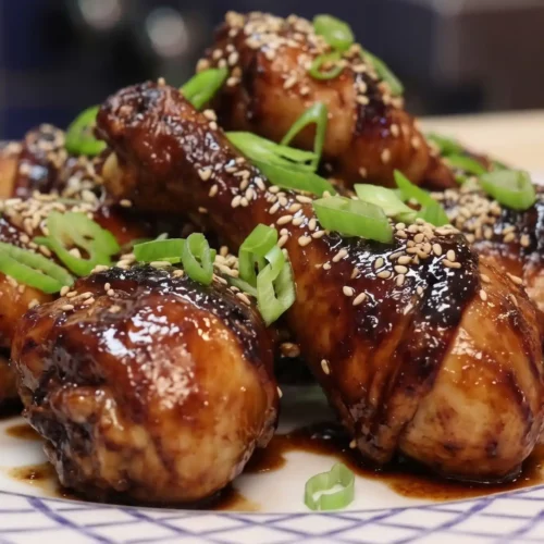 Pilons de poulet collants à la sauce soya