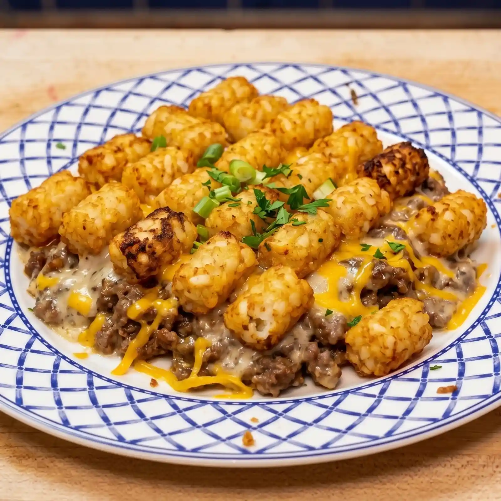 Casserole de tater tots au boeuf