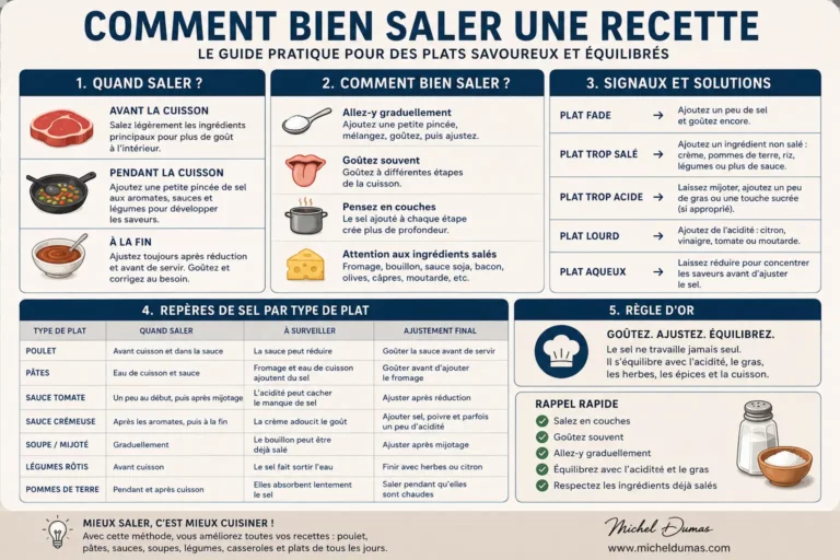 Comment bien saler une recette