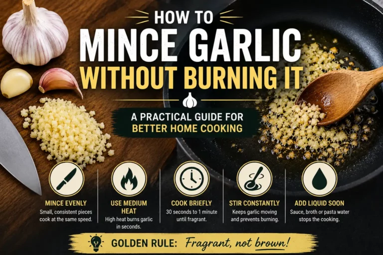How to Mince Garlic Without Burning It