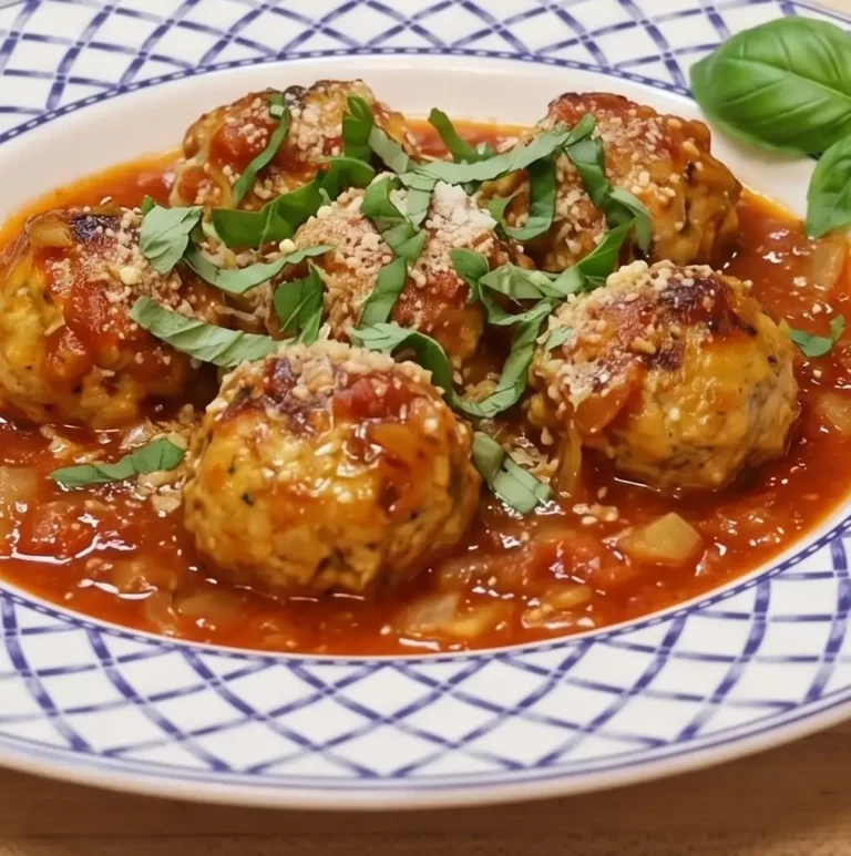 Boulettes de dinde au four avec sauce tomate