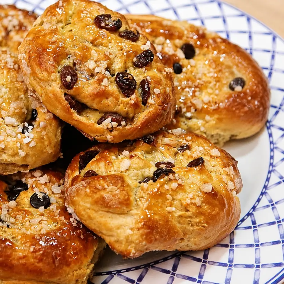 Brioches roul&eacute;es aux raisins, chocolat et noix, moelleuses et faciles &agrave; refaire