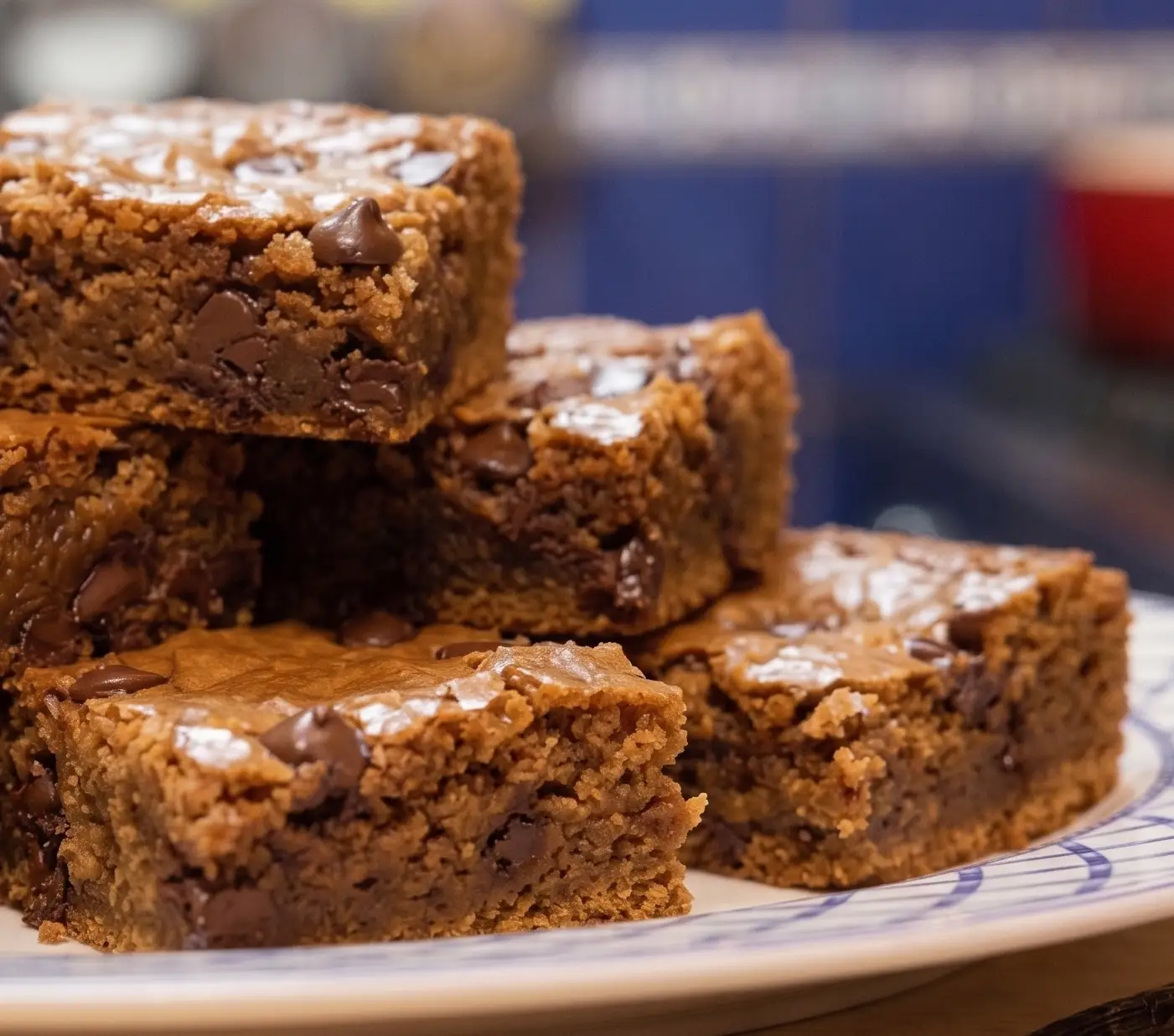 Blondies à la cassonade et pépites de chocolat