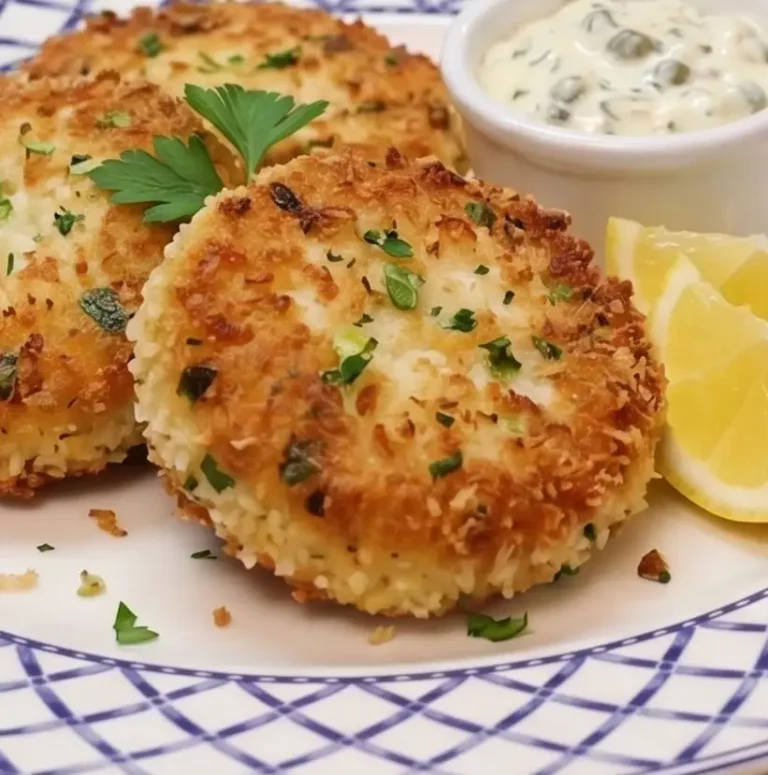 Croquettes de morue avec pommes de terre pil&eacute;es