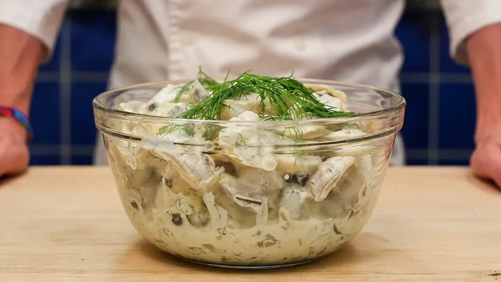Creamy Dill Pickle Potato Salad with Homemade Mayo