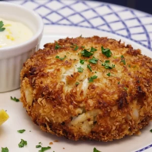 Croquettes de crabe croustillantes avec mayo citronnée