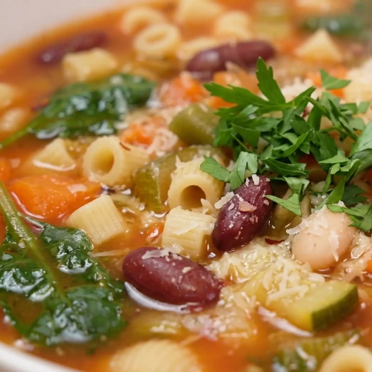 Easy Minestrone Soup with Pasta and Beans