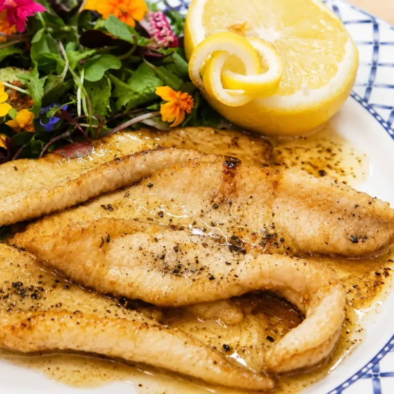 Filets de sole meunière au beurre citronné