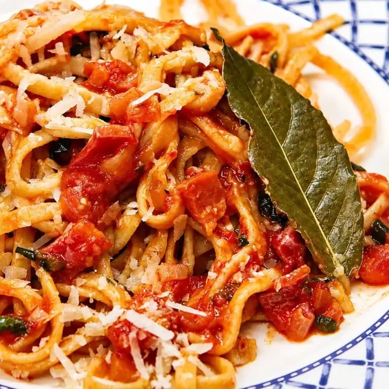 Linguine arrabbiata facile avec pâtes fraîches