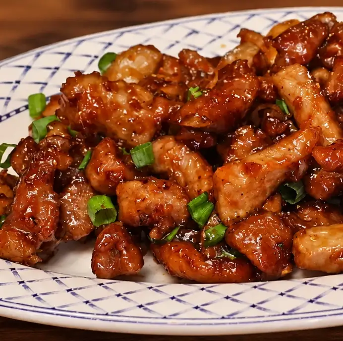 Sticky Honey Garlic Caramelized Pork, Fast Sweet and Savory Skillet Recipe