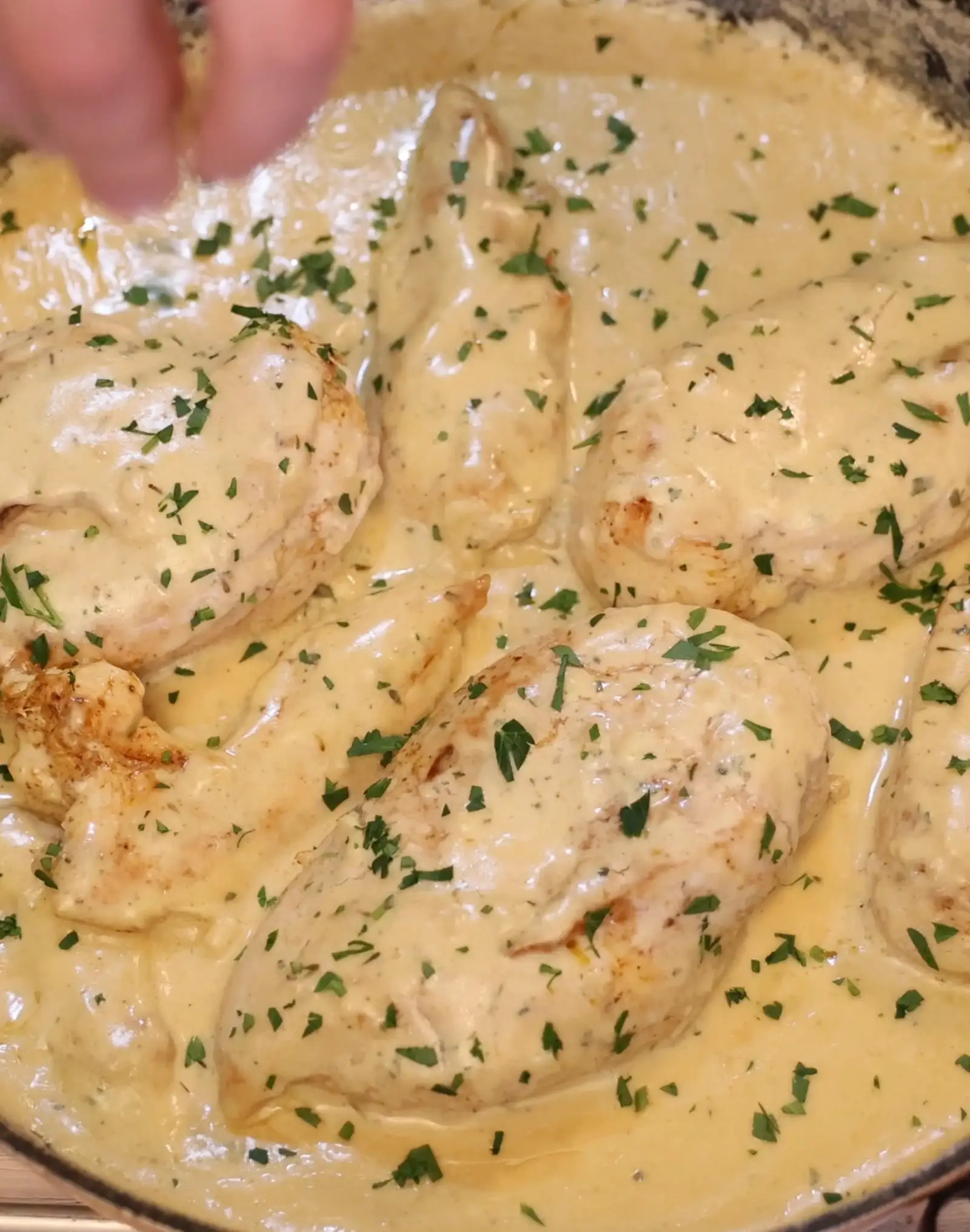 Poulet Boursin crémeux facile