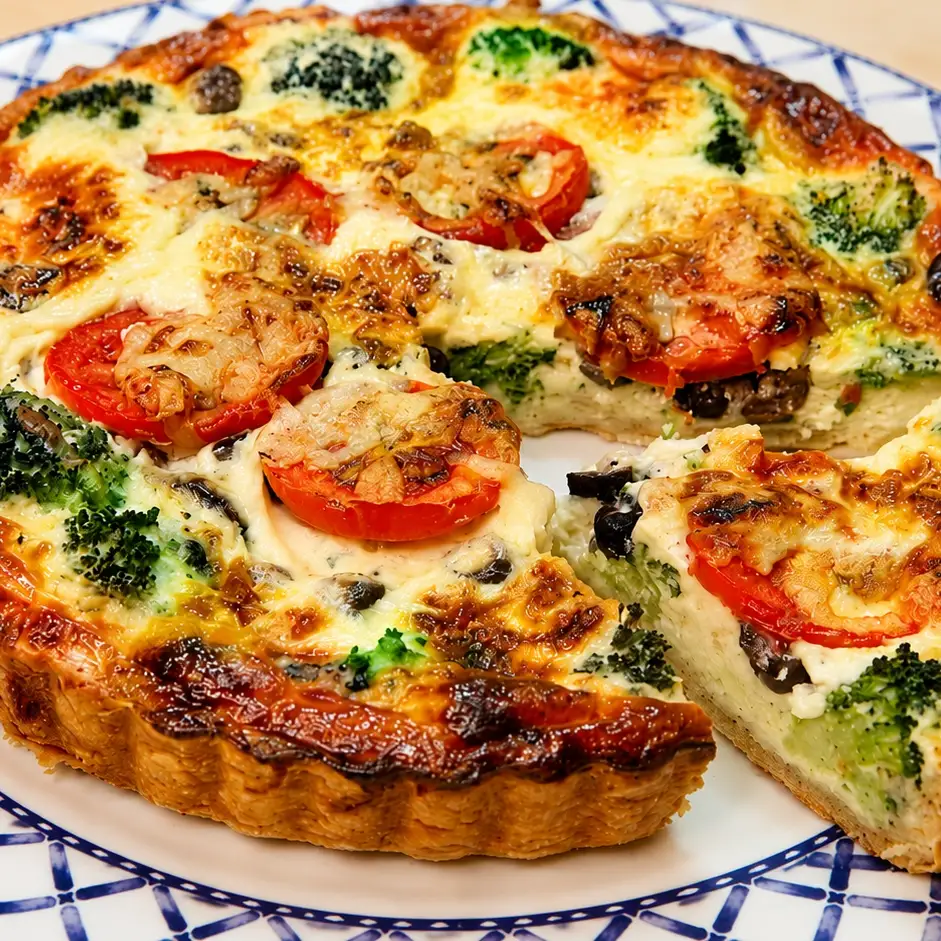Quiche aux légumes facile, crémeuse et bien équilibrée