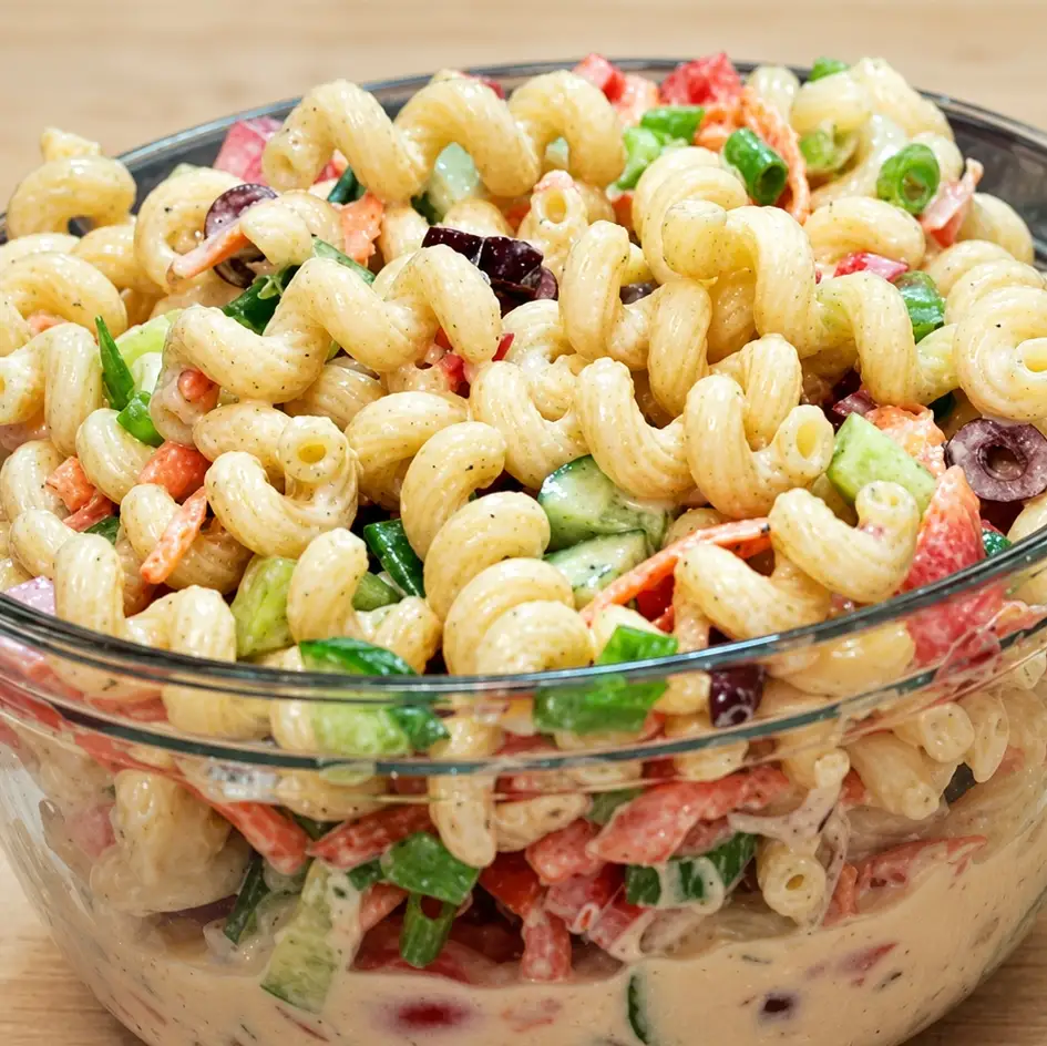 Creamy Pasta Salad with Kalamata Olives