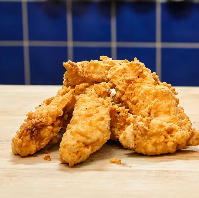 Crispy Homemade Chicken Tenders with Maple Dijon Sauce