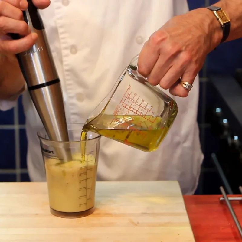 aioli maison facile pied melangeur, &eacute;tape 4
