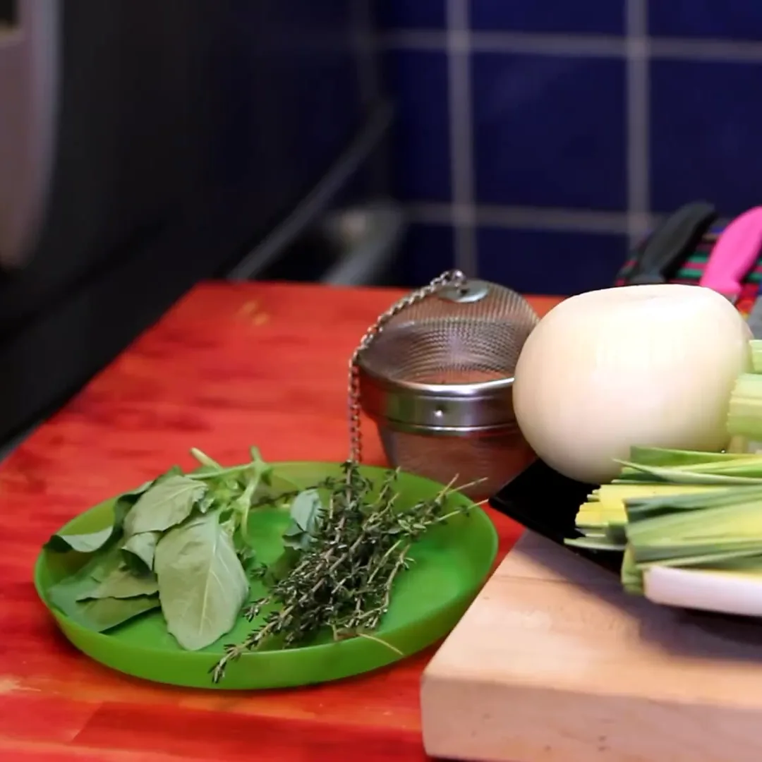 bouillon de legumes maison, ingredients