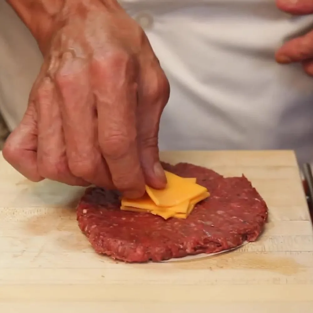 burger juicy lucy, étape 3