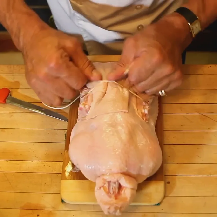 canard roti aux bleuets, étape 2