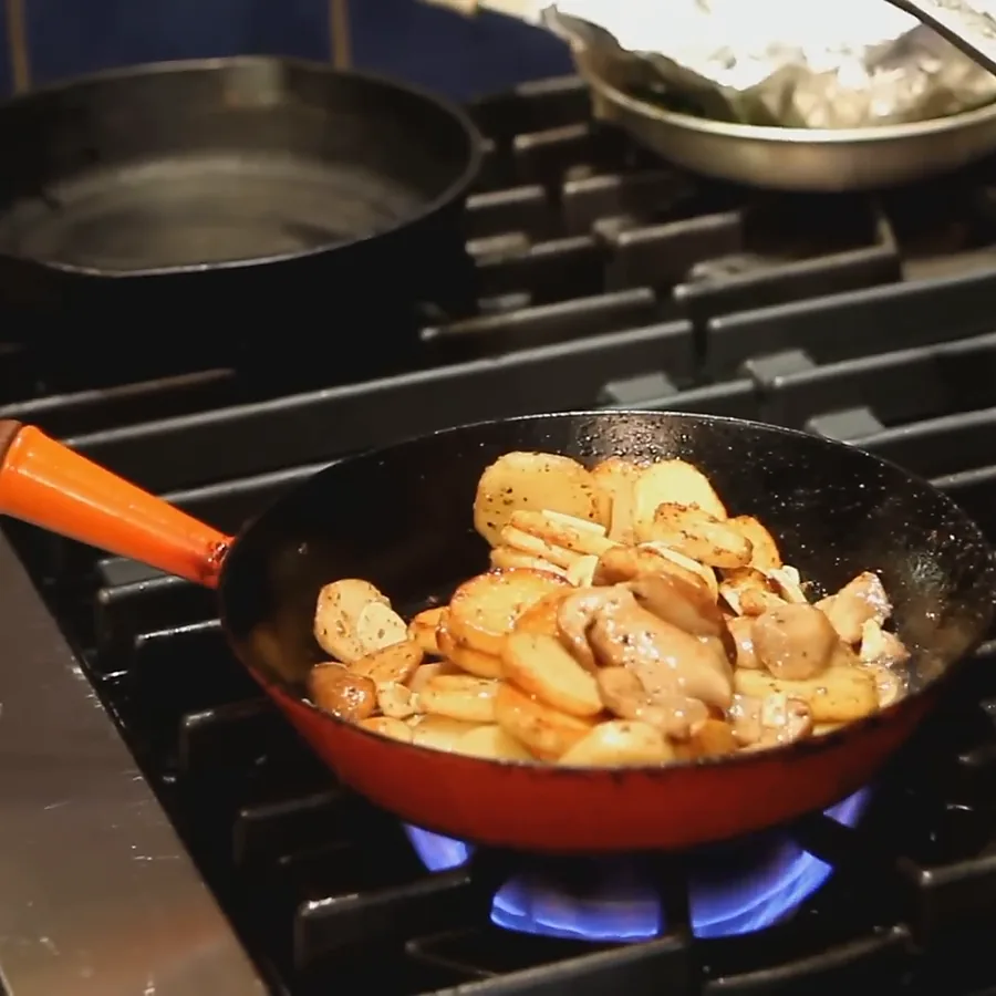 canard roti aux bleuets, étape 6