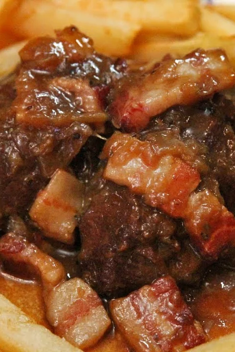 Carbonnade flamande facile avec frites belges