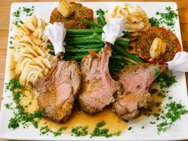 Easy Pesto Crusted Rack of Lamb for Two, Restaurant-Style at Home