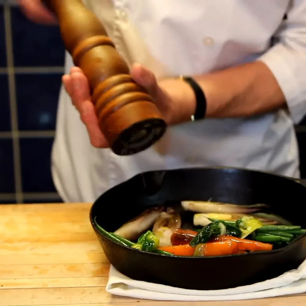 cervelle de veau a la grenobloise citron capres croutons, étape 3