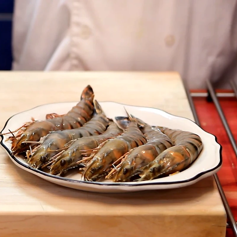 crevettes plancha salade mesclun 20 minutes, &eacute;tape 1