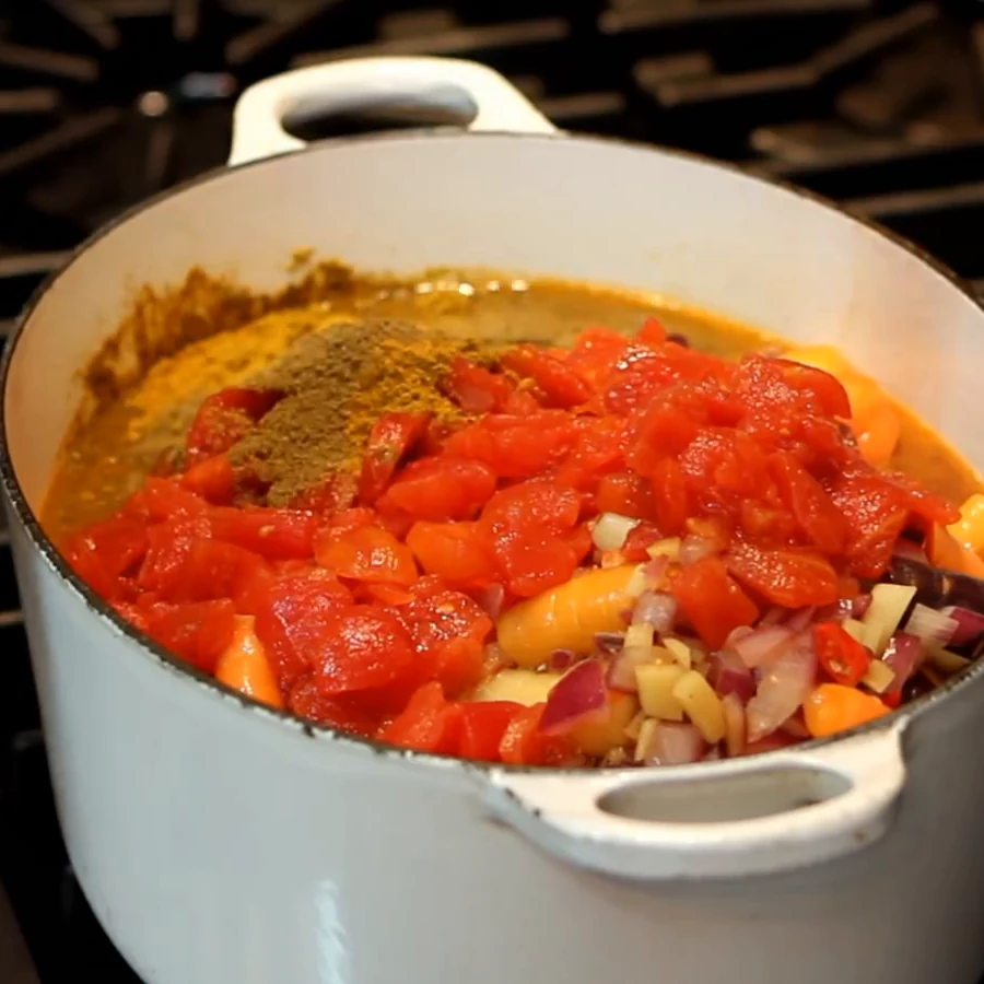curry de boeuf facile riz brun, étape 4
