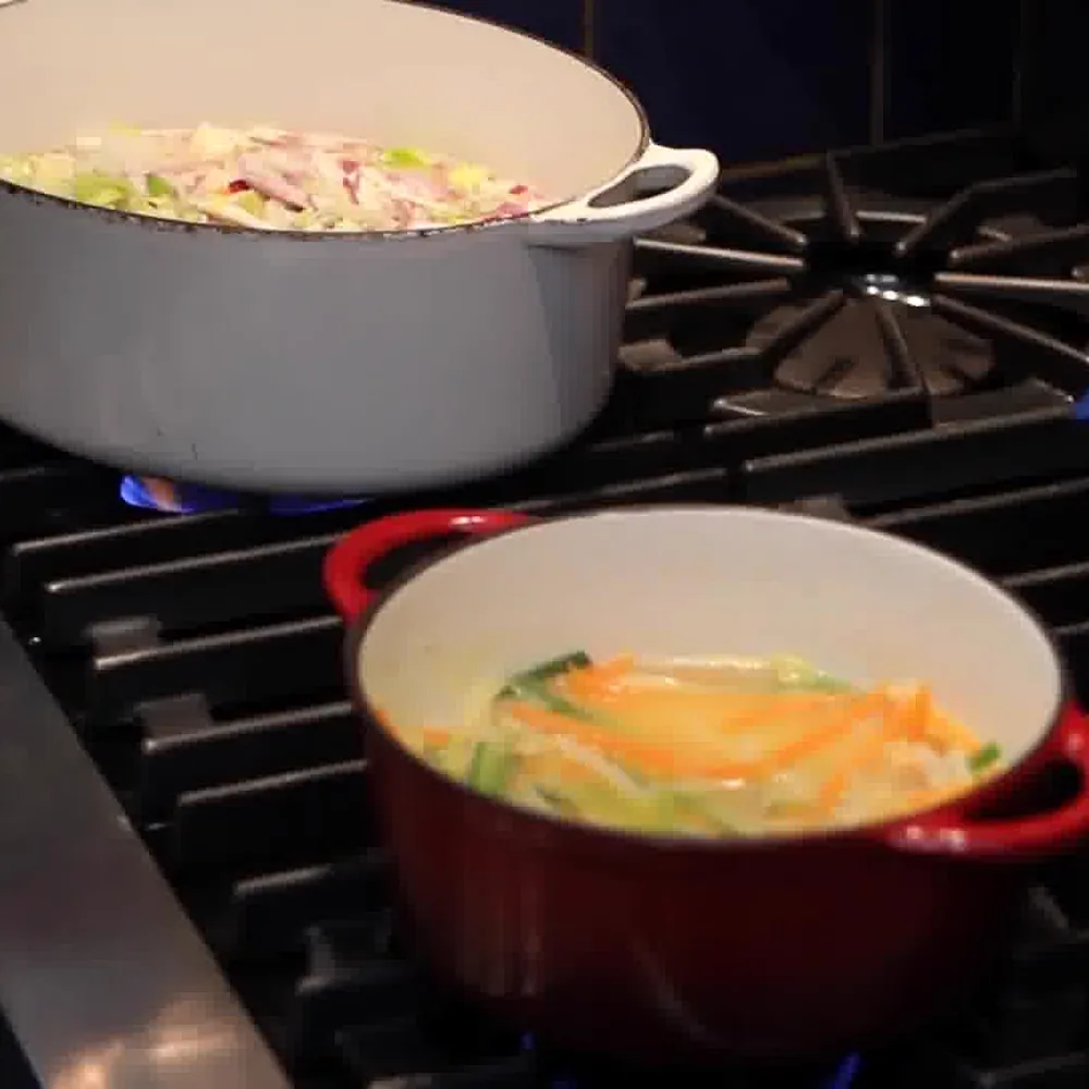easy blended vegetable soup leeks potatoes, step 2