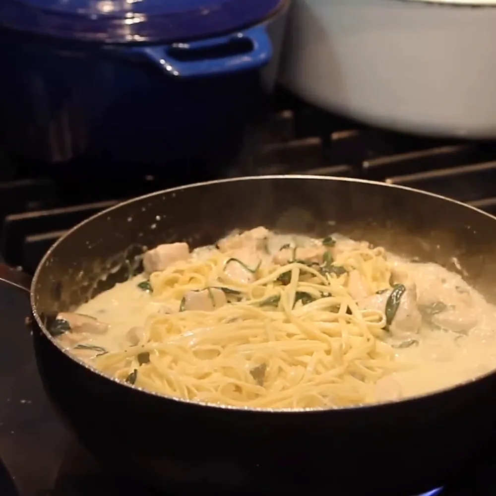 easy creamy chicken pasta for students, step 4
