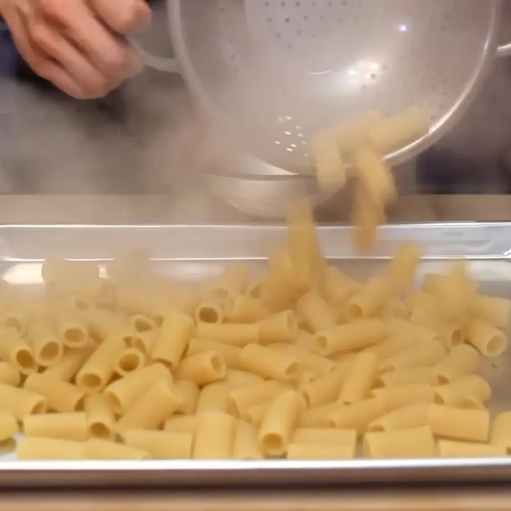 easy rigatoni pasta cake ground beef bechamel, step 3