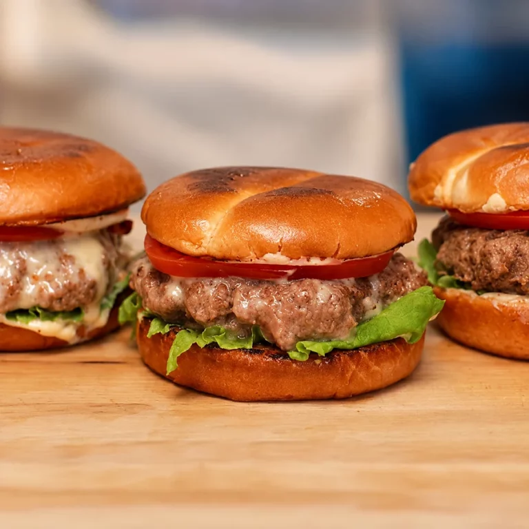 Easy Three-Cheese Cheeseburgers in 25 Minutes