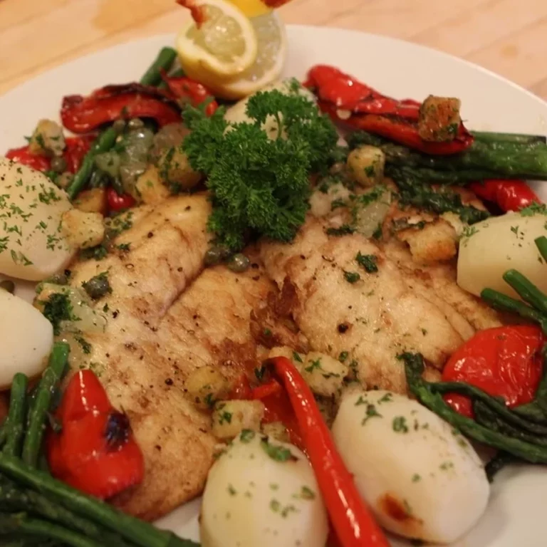 Filets de poisson meunière faciles au citron, câpres et beurre noisette