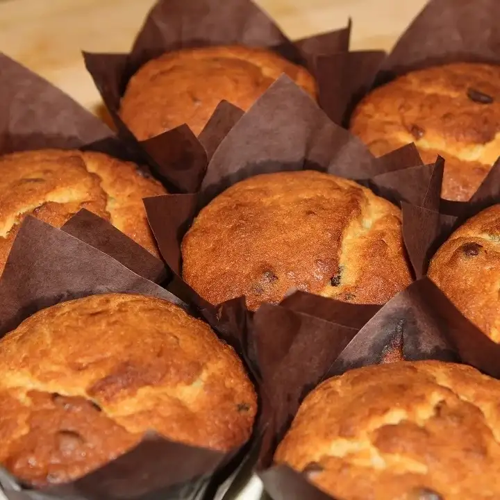 Muffins aux bananes et pépites de chocolat