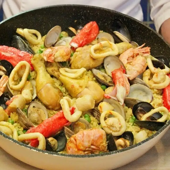 Easy Oven-Baked Chicken and Seafood Paella, My Way