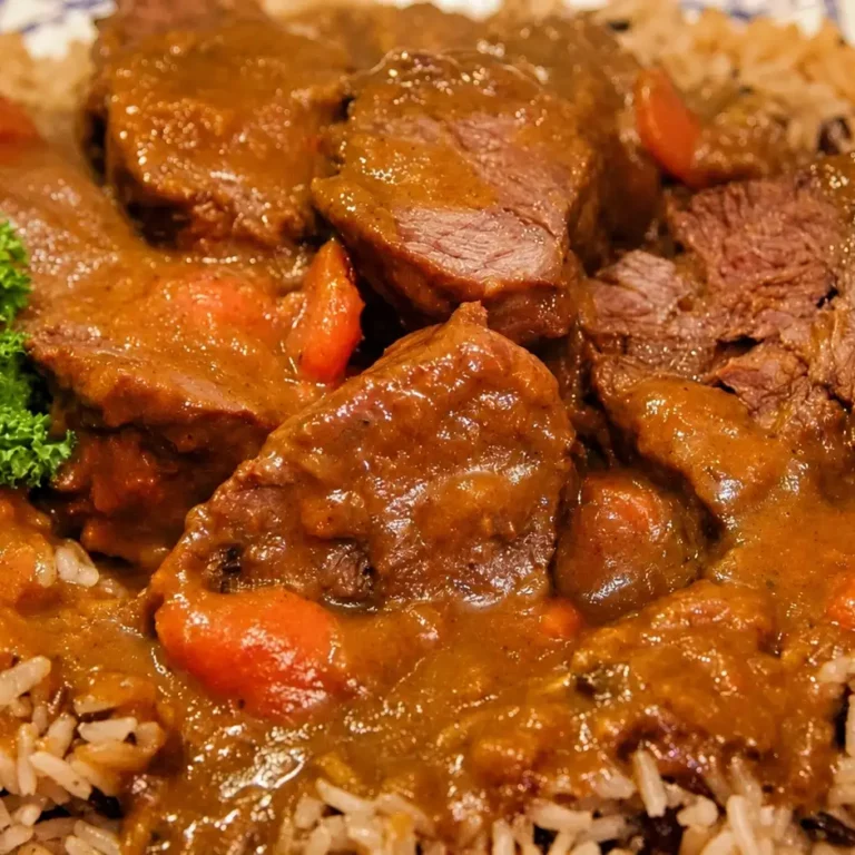 Curry de porc mijoté facile avec riz