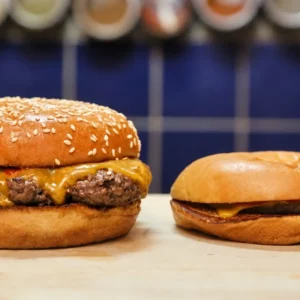 Easy Homemade Cheeseburger with Maple Ketchup