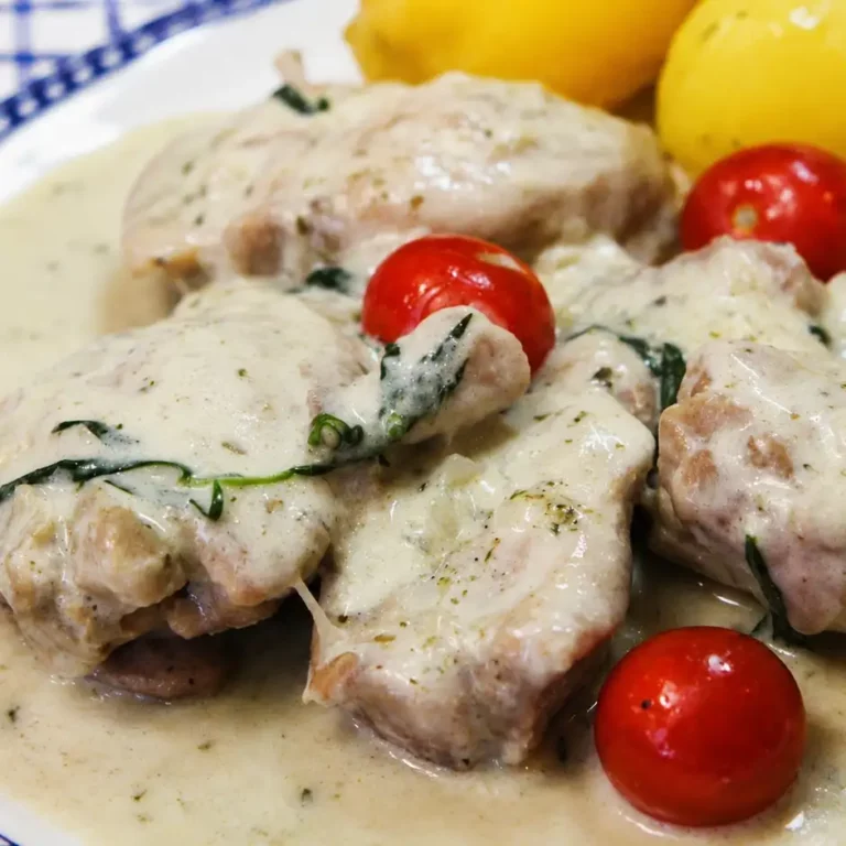 Poulet à l’estragon facile, sauce crémeuse au vin blanc