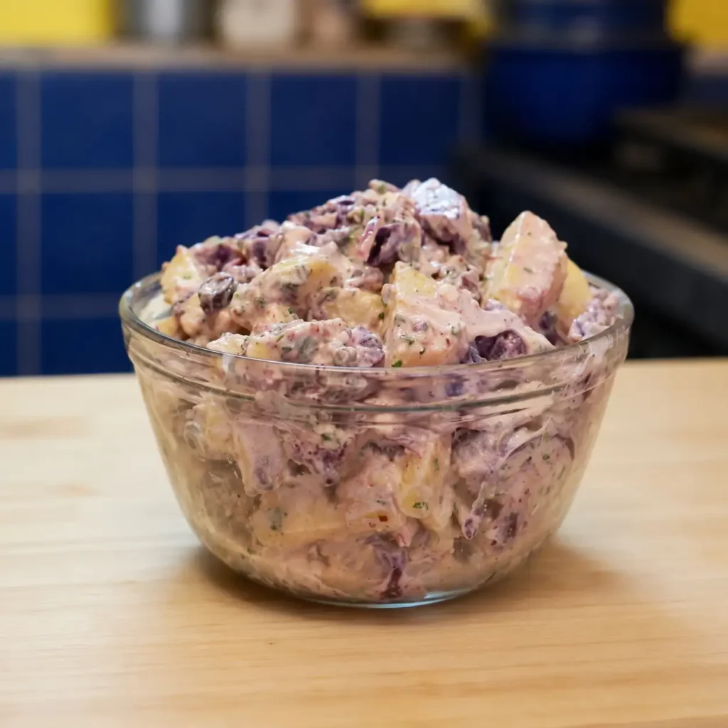 Salade de pommes de terre à la grecque facile avec feta et olives Kalamata