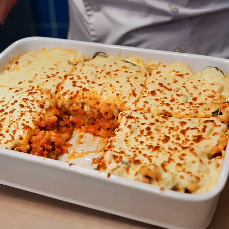 Gratin de pâtes à la viande hachée facile, économique et familial