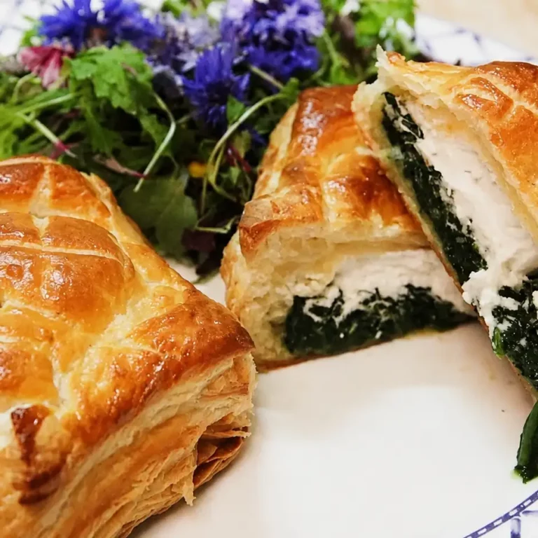 Feuillet&eacute;s aux &eacute;pinards et fromage de ch&egrave;vre faciles