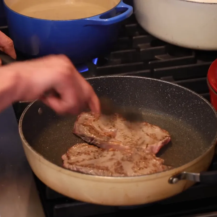 pates cremeuses boeuf tomates epinards parmesan, &eacute;tape 2