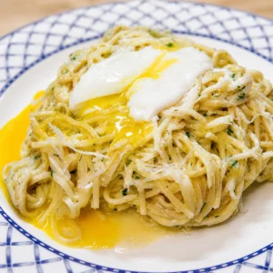 Pâtes au beurre à l’ail maison avec parmesan