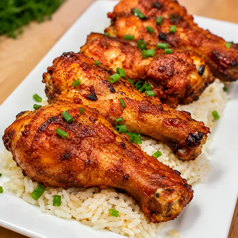 Pilons de poulet marinés aux épices faciles au four