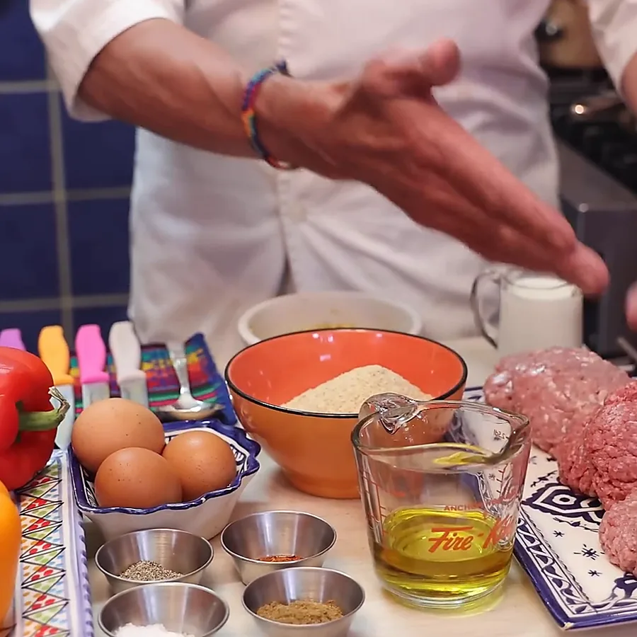 poivrons farcis economiques trois viandes, ingredients